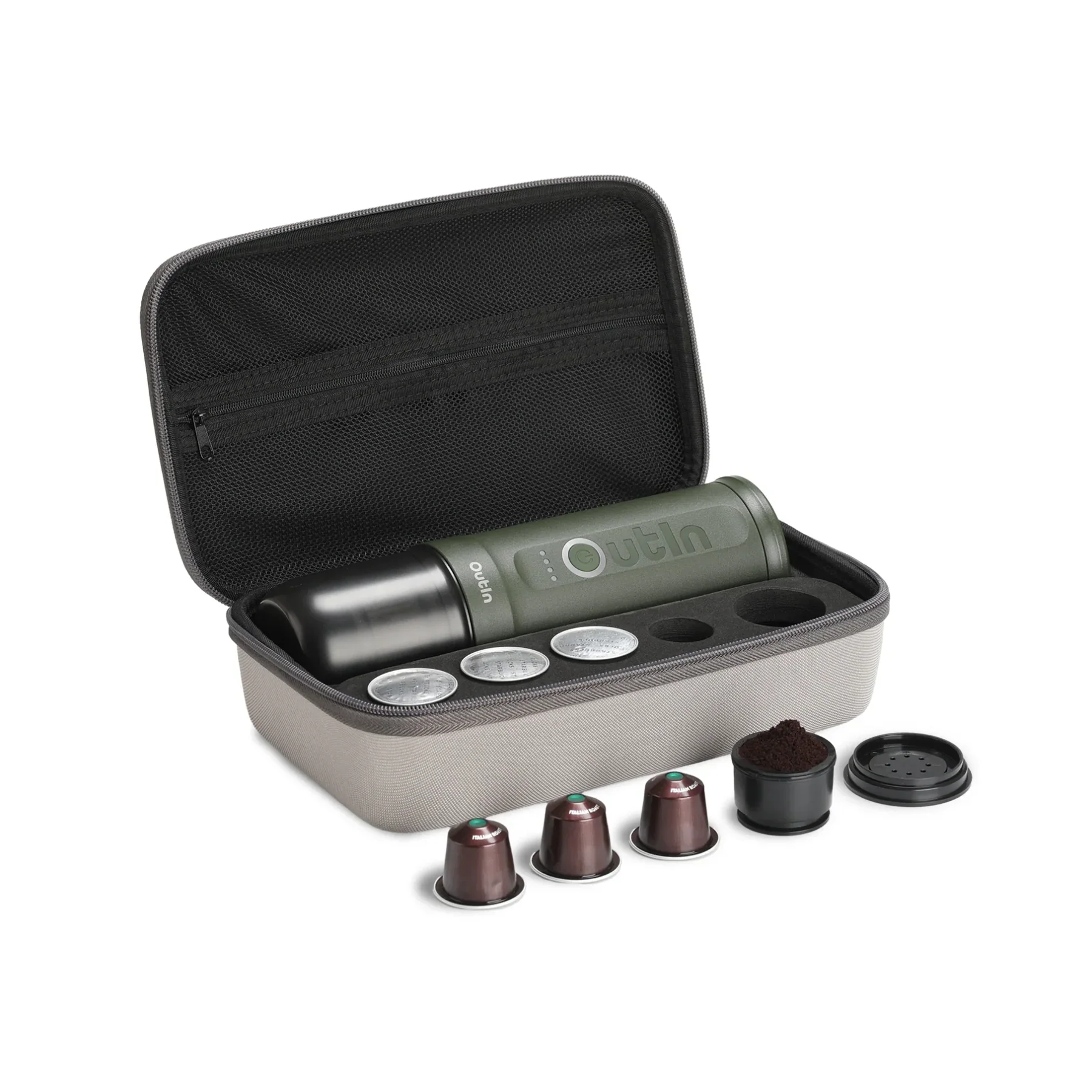 SET Máy pha cà phê OutIn Nano kèm túi đựng - màu Forest Green - Ảnh 4